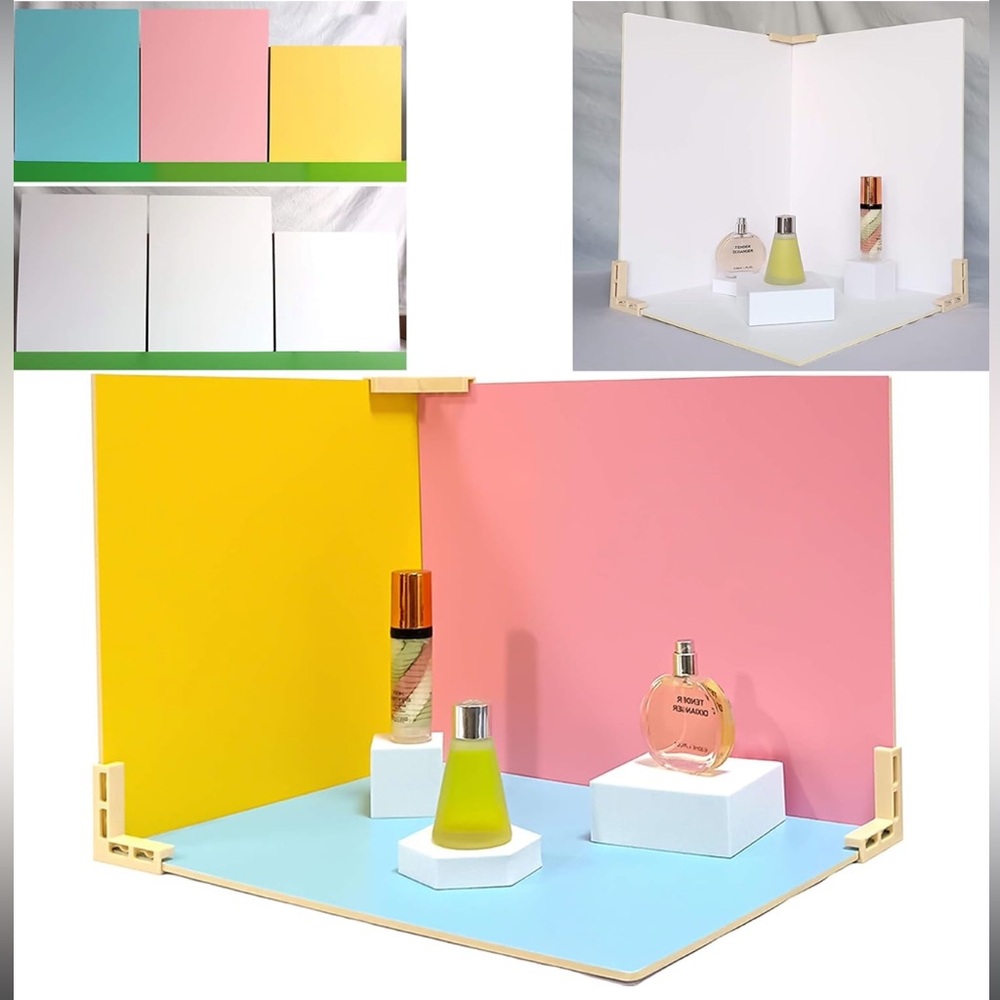 ZolleiPro Backdrops Boards,Double Sided 16.6x12.6 inch Colorful Photography Set